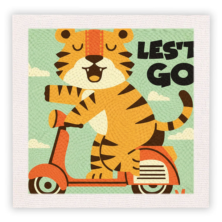 Let's go, Tiger! Punch Needle Embroidery Kits