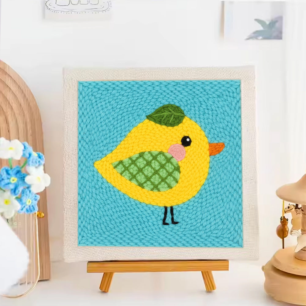 Yellow Bird Punch Needle Embroidery Kits