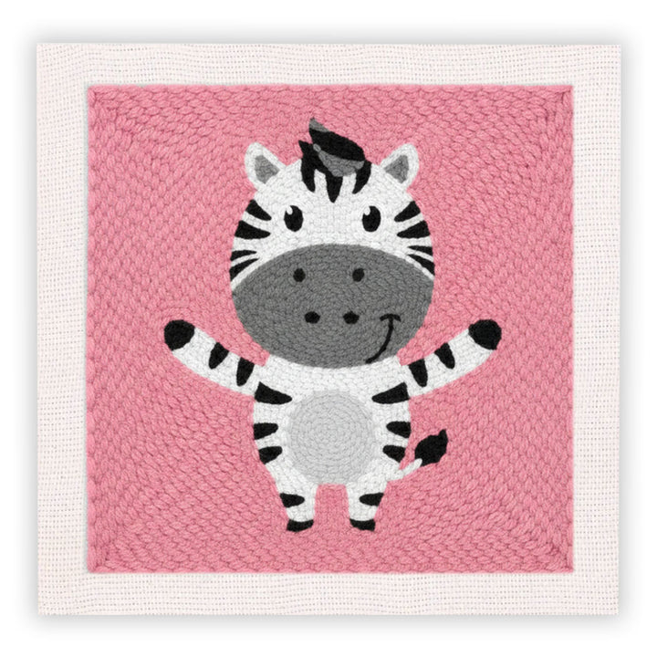 Cute Zebra Punch Needle Embroidery Kits