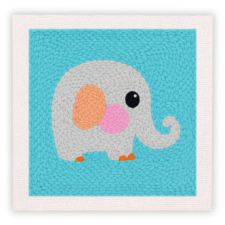 Little Elephant Punch Needle Embroidery Kits