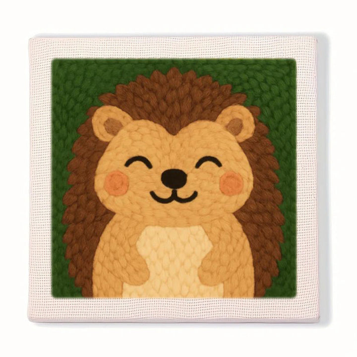 Smiling Hedgehog Punch Needle Embroidery Kits