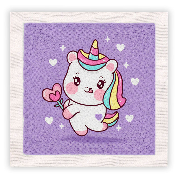 Cute Unicorn Punch Needle Embroidery Kits