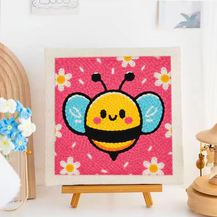 Little Bee Punch Needle Embroidery Kits
