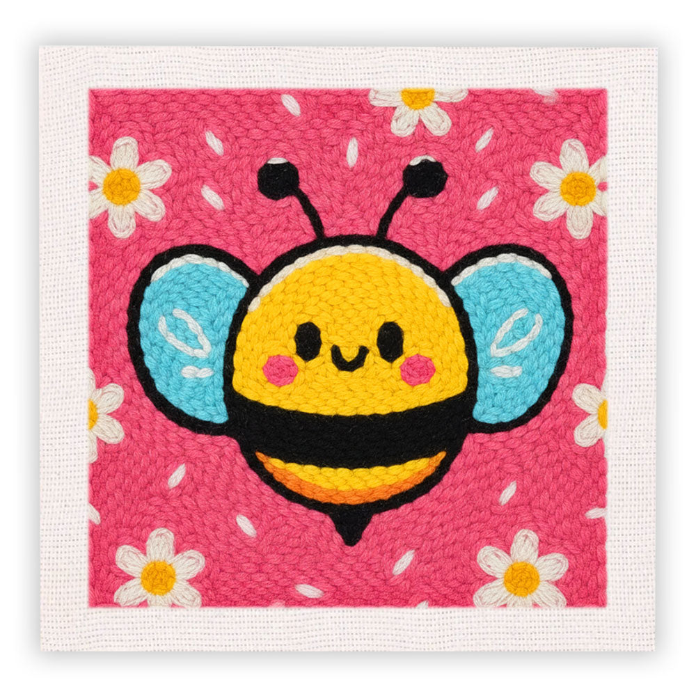 Little Bee Punch Needle Embroidery Kits