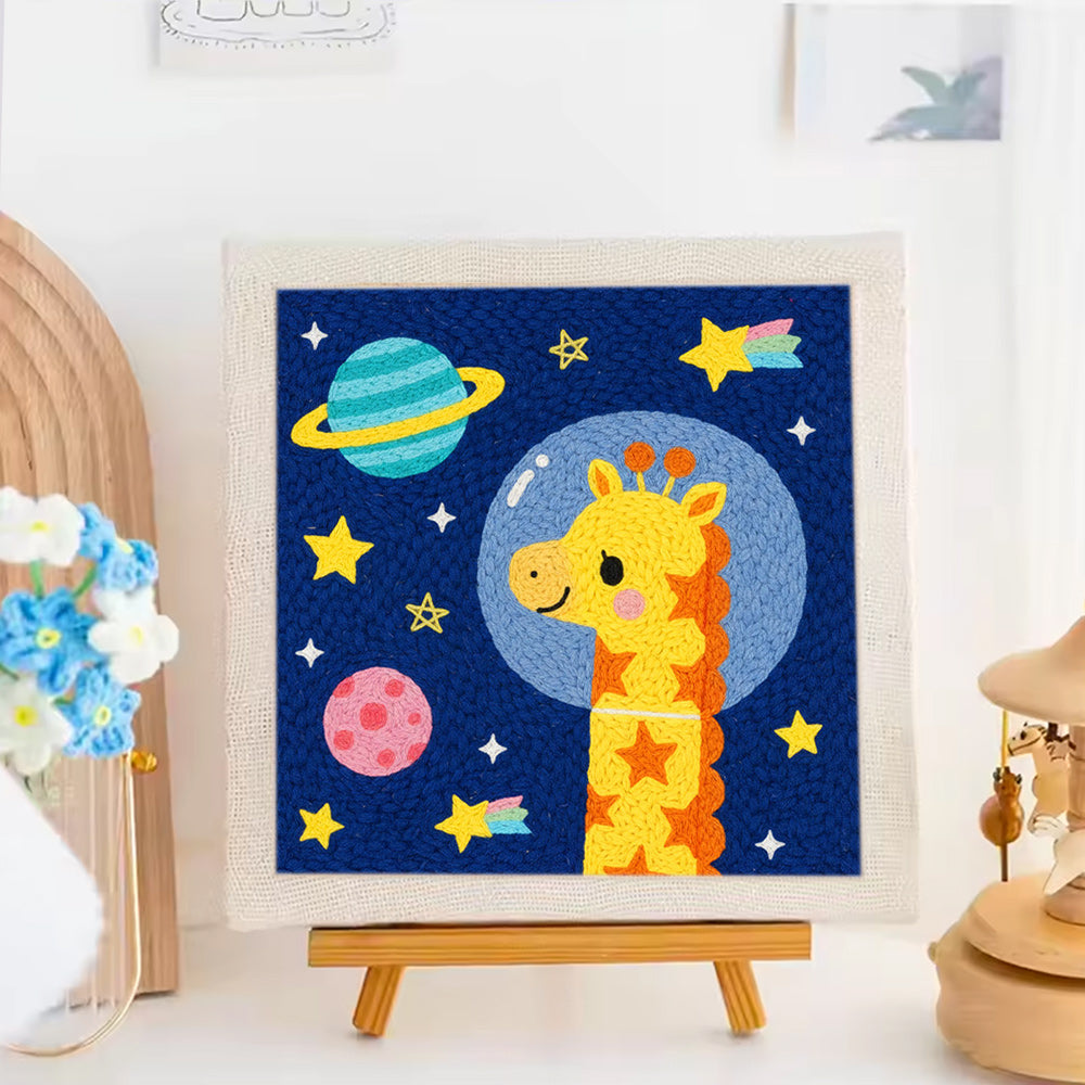 Giraffe Universe Punch Needle Embroidery Kits