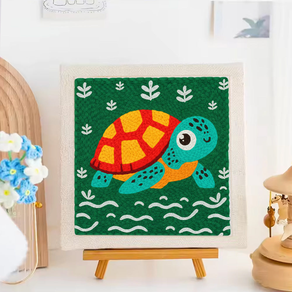 Baby Sea Turtle Punch Needle Embroidery Kits
