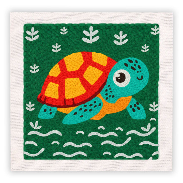 Baby Sea Turtle Punch Needle Embroidery Kits