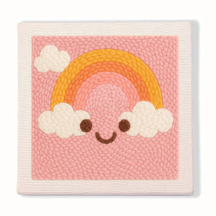 Cheerful Rainbow Punch Needle Embroidery Kits