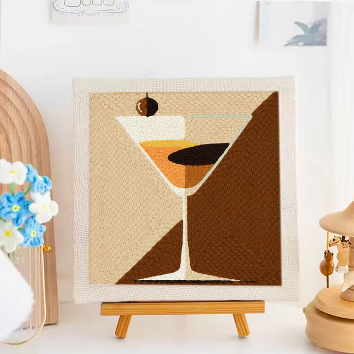 Cocktail Punch Needle Embroidery Kits