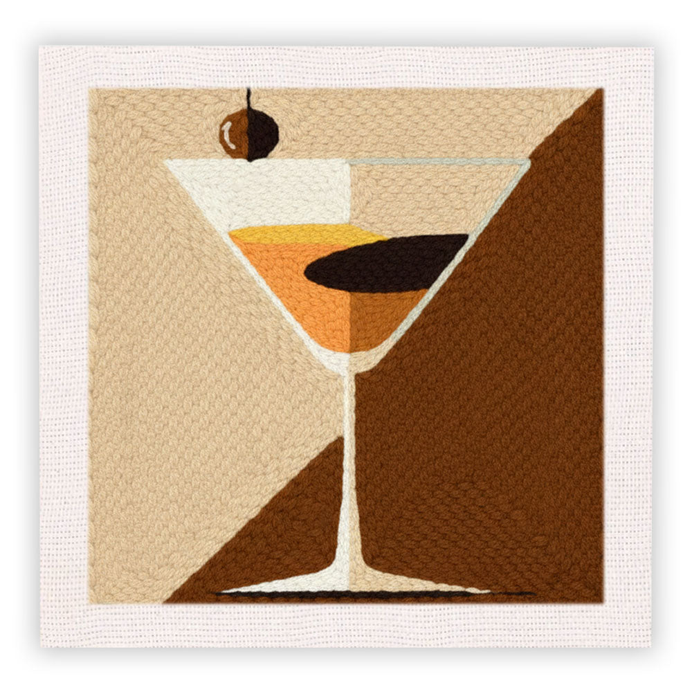 Cocktail Punch Needle Embroidery Kits