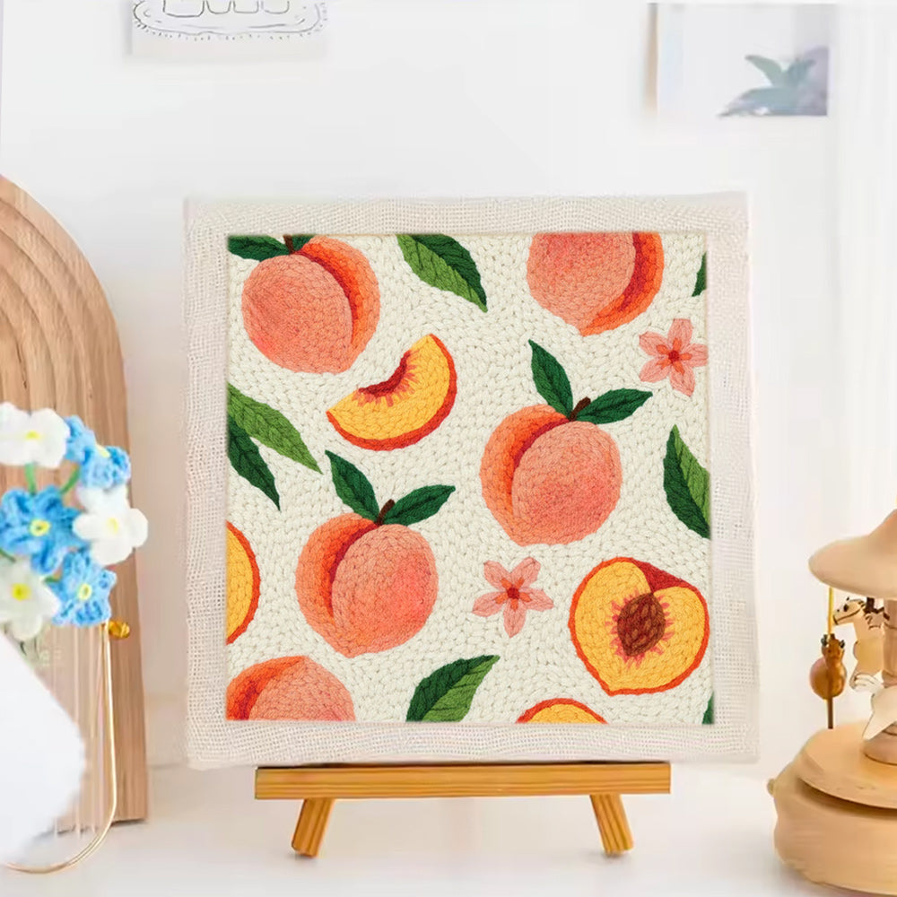 Peach Punch Needle Embroidery Kits