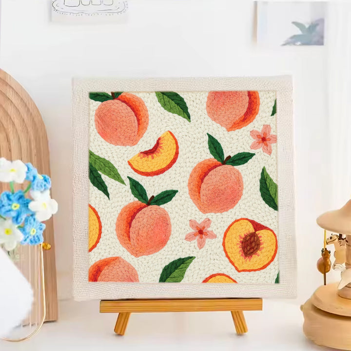 Peach Punch Needle Embroidery Kits