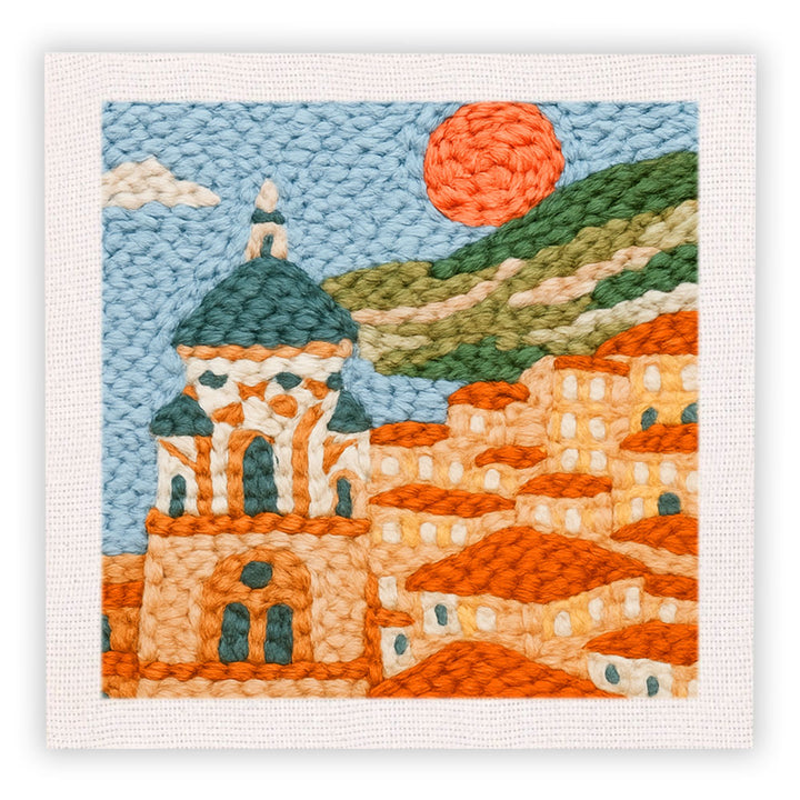 Seaside Town Punch Needle Embroidery Kits