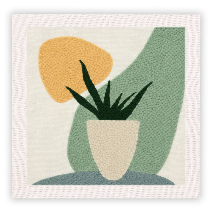 Aloe Vera Punch Needle Embroidery Kits
