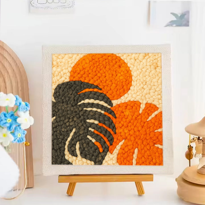 Sun & Leaves Punch Needle Embroidery Kits