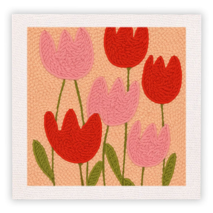 Simple Tulip Punch Needle Embroidery Kits