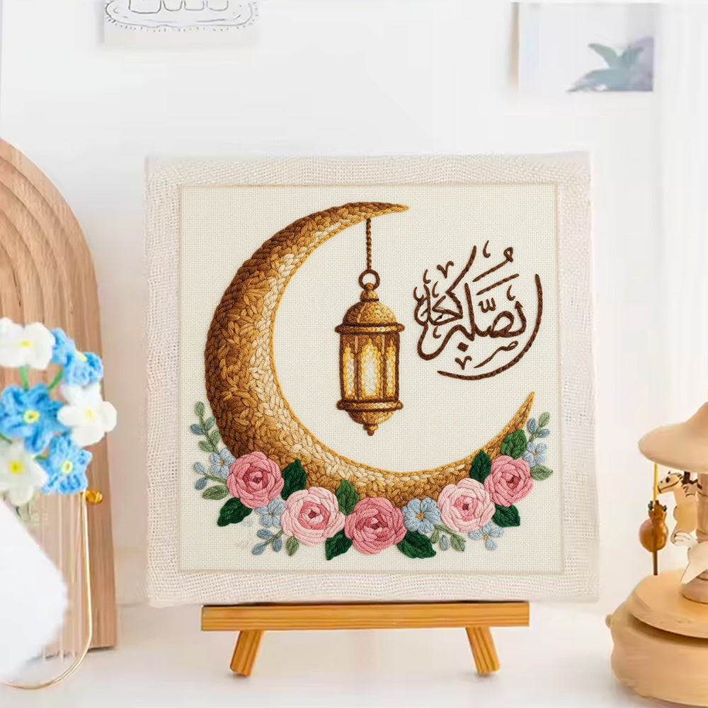 Crescent & Lantern Punch Needle Embroidery Kits