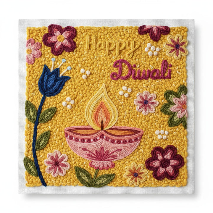 Diwali Punch Needle Embroidery Kits