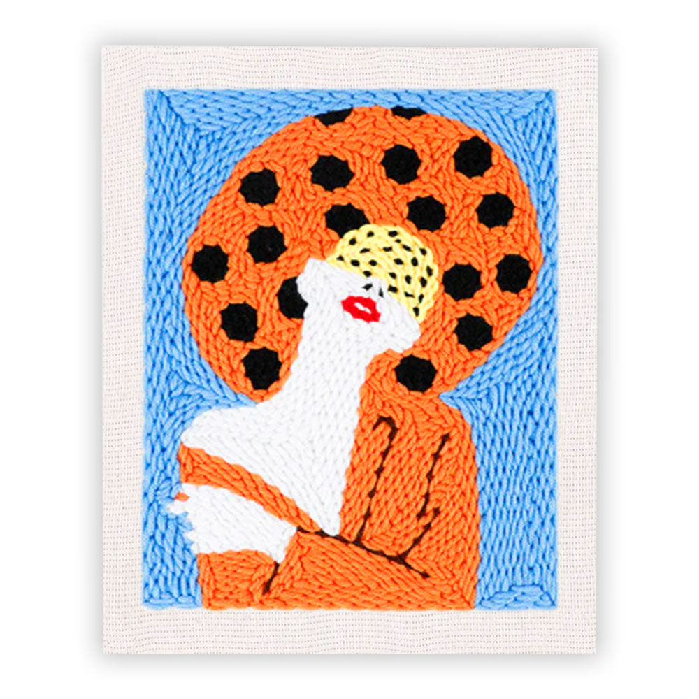 Polka Dot Women Punch Needle Embroidery Kits