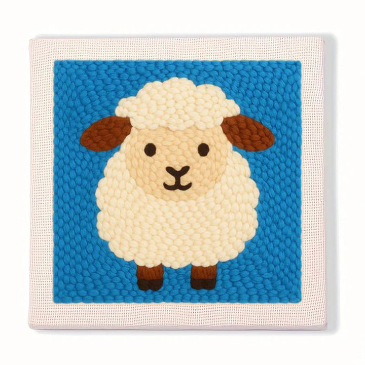 Fluffy Lamb Punch Needle Embroidery Kits