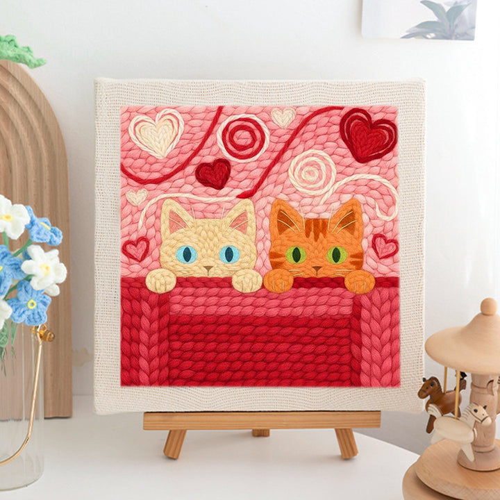 The Curious Cats Punch Needle Embroidery Kits