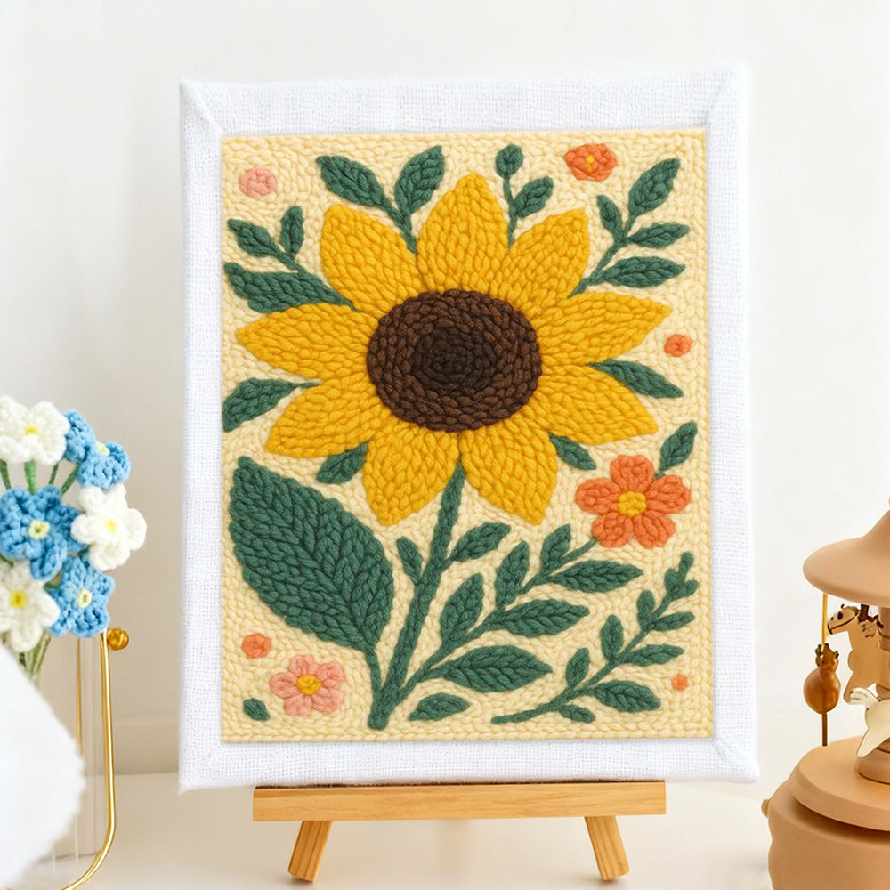 Sunflower Punch Needle Embroidery Kits