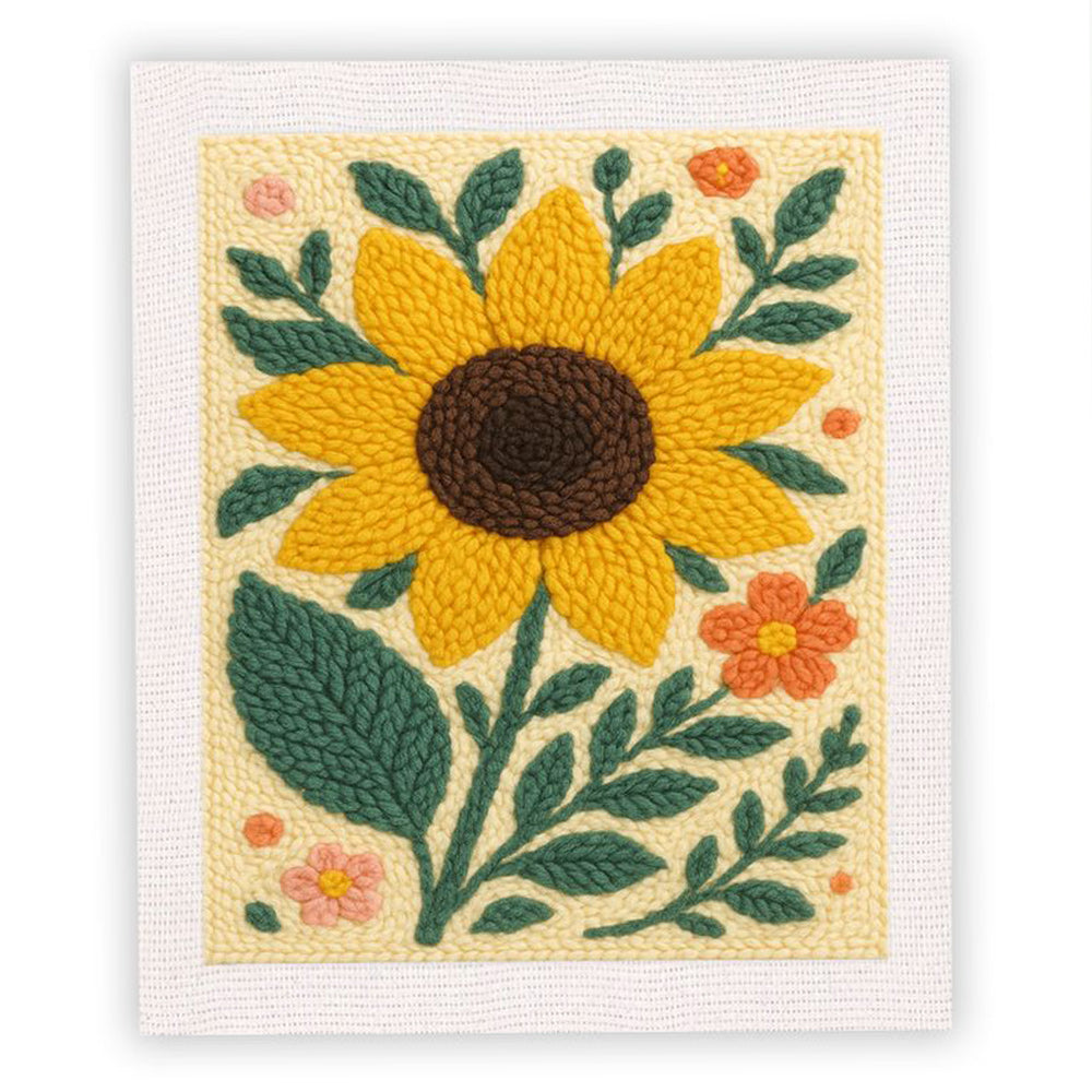 Sunflower Punch Needle Embroidery Kits