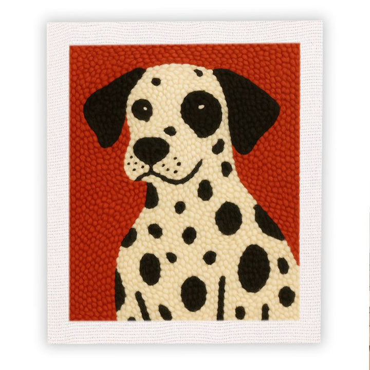 Cute Dalmatian Punch Needle Embroidery Kits