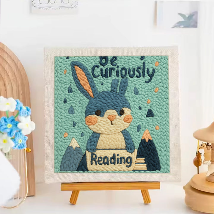 The Reading Rabbit Punch Needle Embroidery Kits