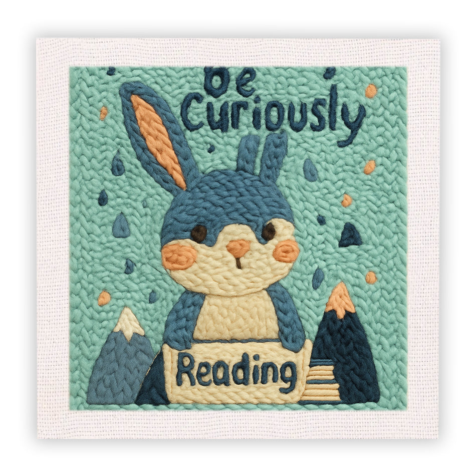 The Reading Rabbit Punch Needle Embroidery Kits