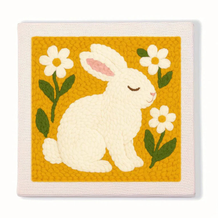 Bunny and Daisies Punch Needle Embroidery Kits