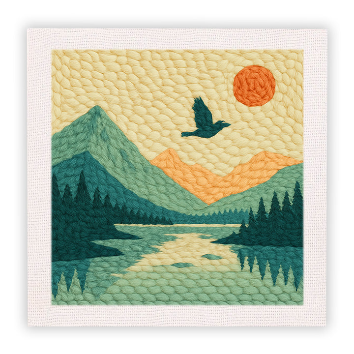 Mountain View Punch Needle Embroidery Kits