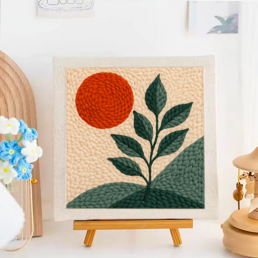 Sun & Plant Punch Needle Embroidery Kits