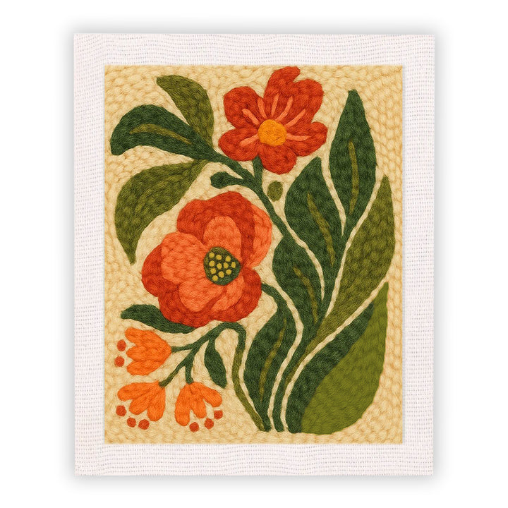 Floral Punch Needle Embroidery Kits