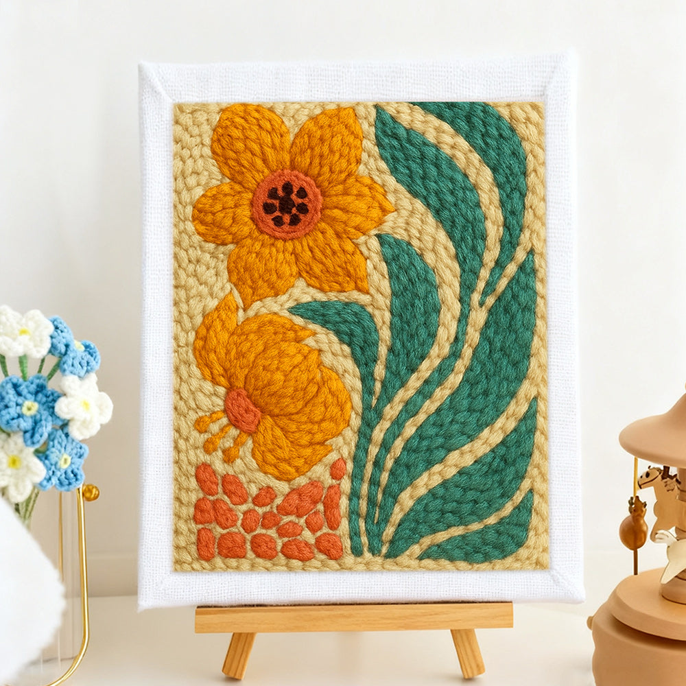 Floral Punch Needle Embroidery Kits