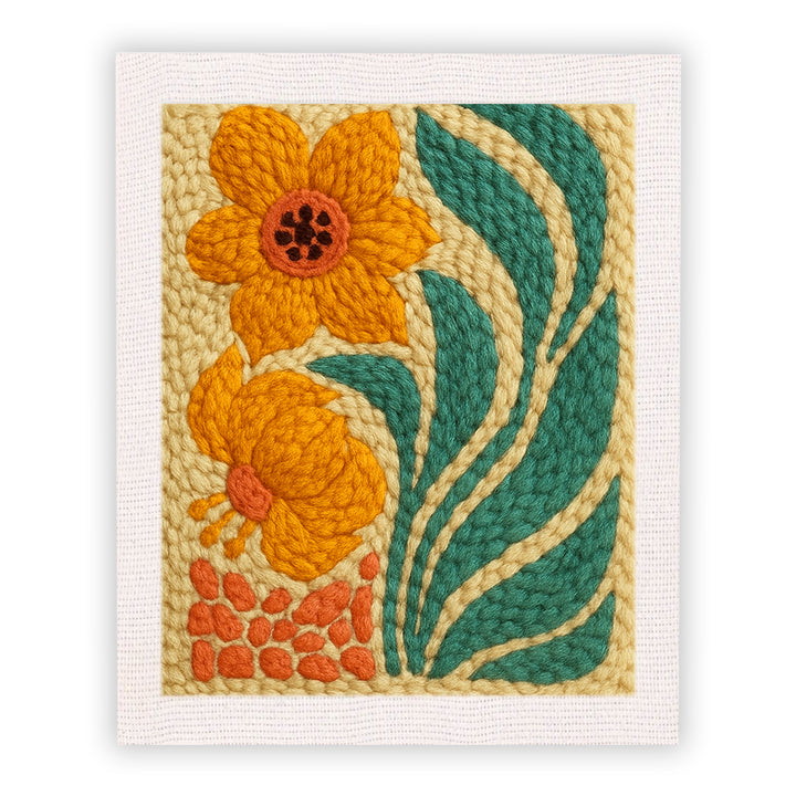 Floral Punch Needle Embroidery Kits