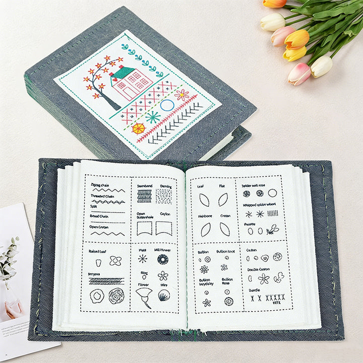 New Creative Fabric Embroidery DIY Embroidery Cross Stitch Book