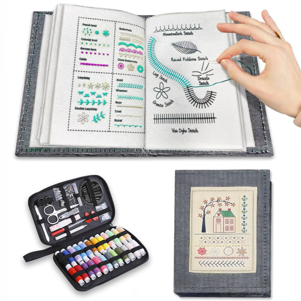 New Creative Fabric Embroidery DIY Embroidery Cross Stitch Book