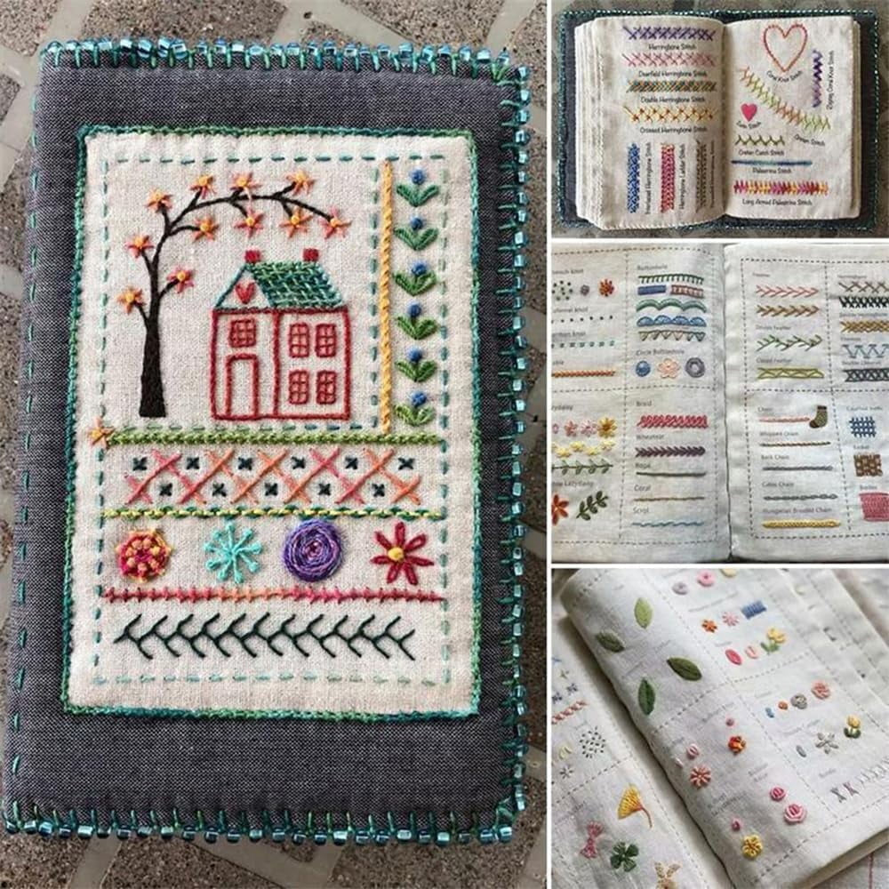 New Creative Fabric Embroidery DIY Embroidery Cross Stitch Book