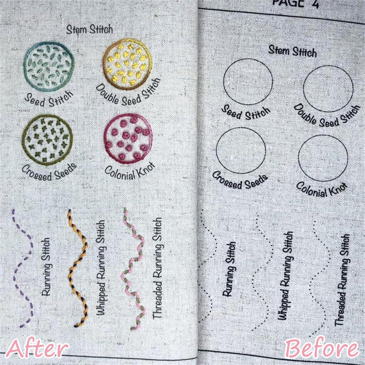 New Creative Fabric Embroidery DIY Embroidery Cross Stitch Book