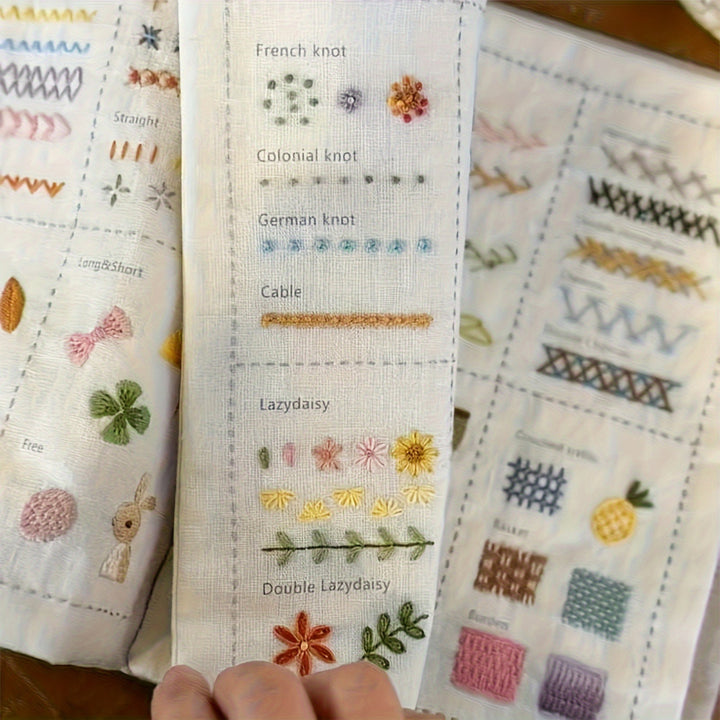 New Creative Fabric Embroidery DIY Embroidery Cross Stitch Book
