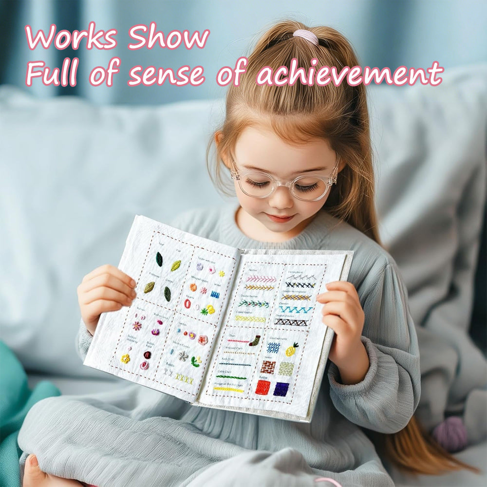 Creative Hand Stitch Tutorials DIY Embroidery Book Cross Stitch Book Box Set