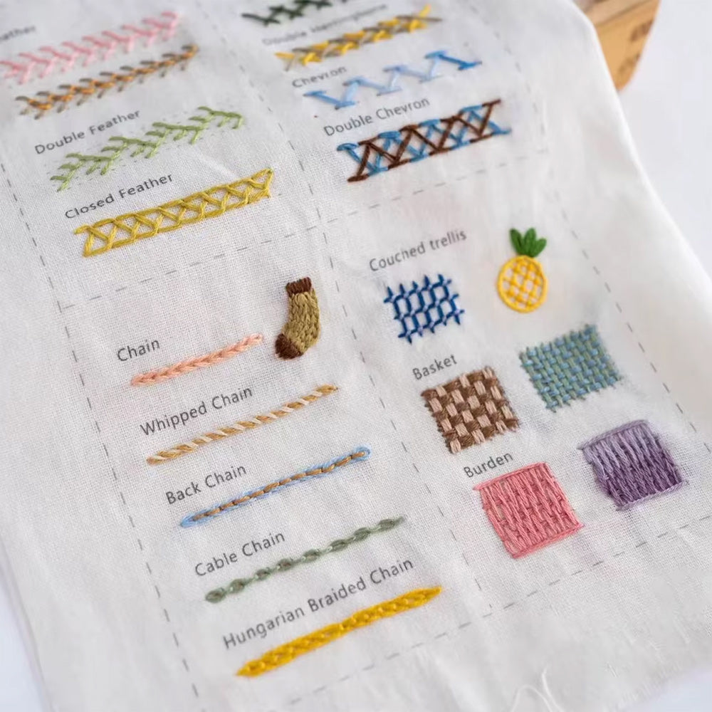 Creative Hand Stitch Tutorials DIY Embroidery Book Cross Stitch Book Box Set
