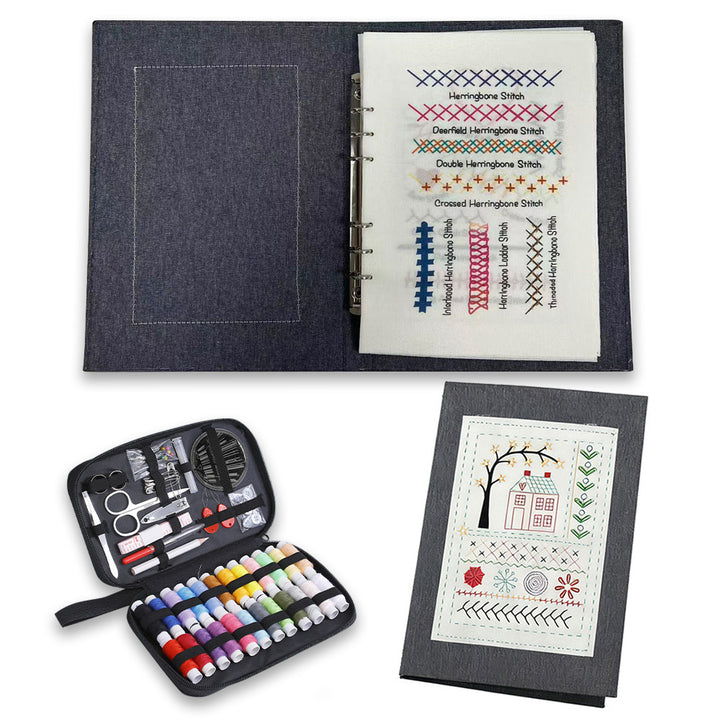 New Creative Fabric Embroidery Diy Embroidery Loose-Leaf Cross Stitch Book
