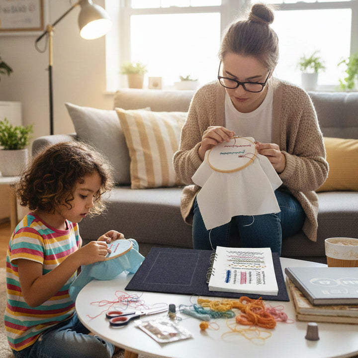 New Creative Fabric Embroidery Diy Embroidery Loose-Leaf Cross Stitch Book