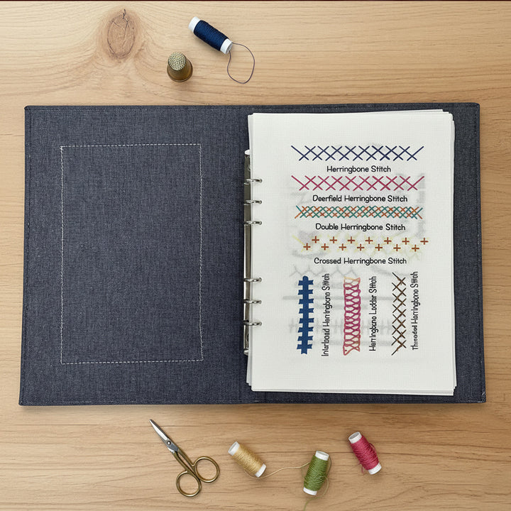 New Creative Fabric Embroidery Diy Embroidery Loose-Leaf Cross Stitch Book