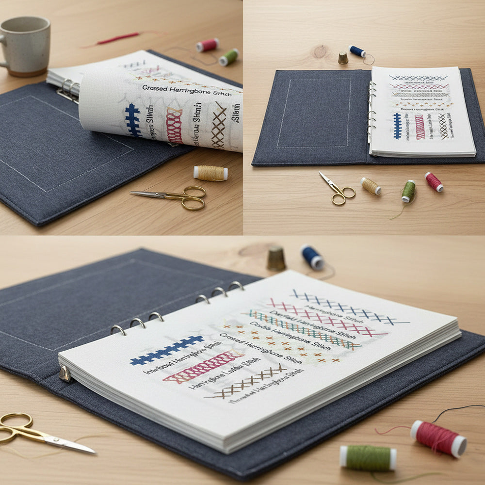 New Creative Fabric Embroidery Diy Embroidery Loose-Leaf Cross Stitch Book