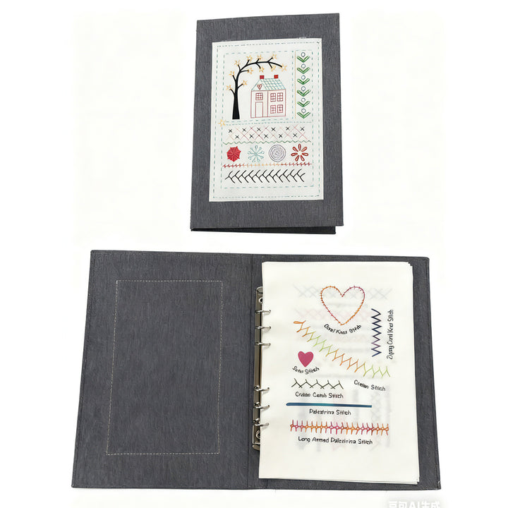 New Creative Fabric Embroidery Diy Embroidery Loose-Leaf Cross Stitch Book