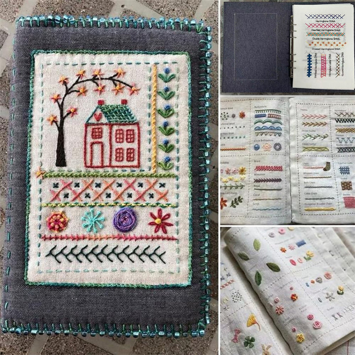 New Creative Fabric Embroidery Diy Embroidery Loose-Leaf Cross Stitch Book