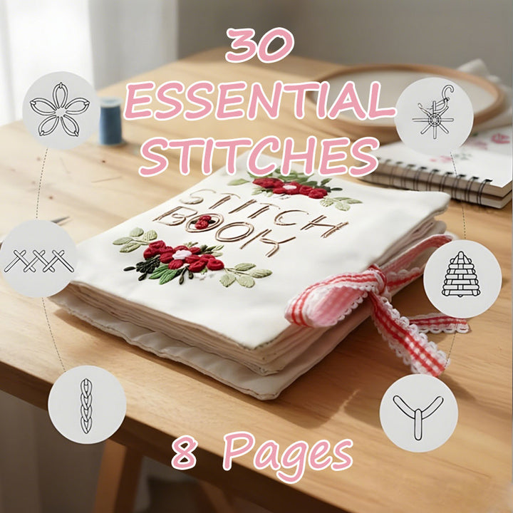 Creative Fabric Diy Embroidery Floral Motifs Cross Stitch Book